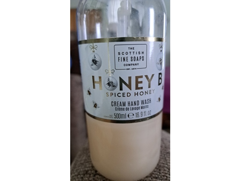 The Scottish Fine Soaps Company Ceam Hand Wash, Honey B Spiced Honey,16.9 fl oz/500 mL