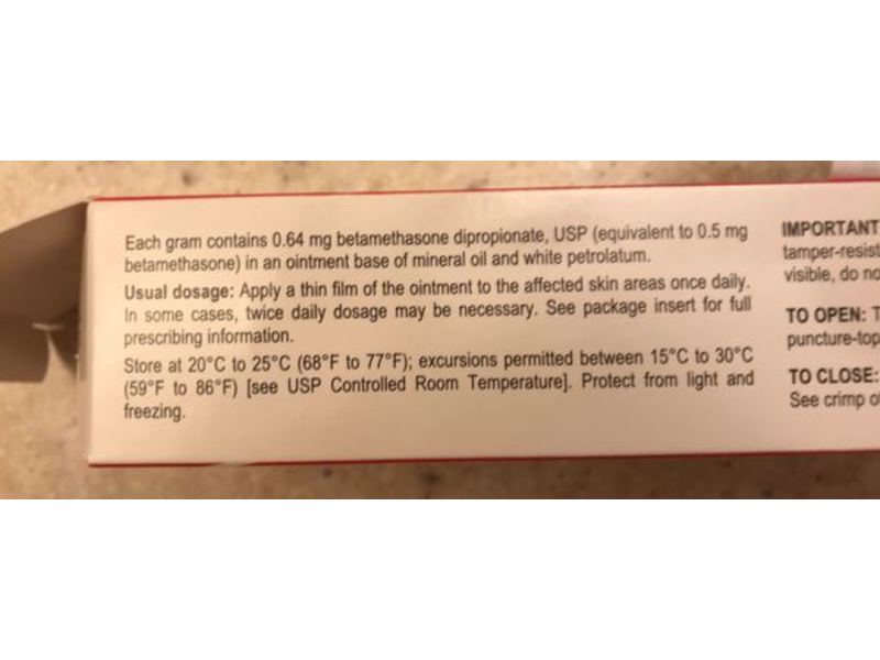 Betamethasone Dipropionate Ointment 0.05%, 45 g, Viona (Rx)