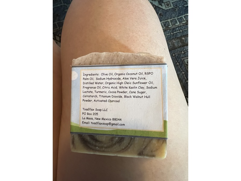 Toadflax Handmade Soap, Oatmeal & Honey, 4.2 oz/120 g