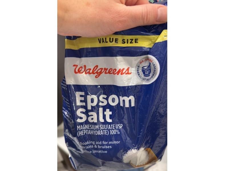 Walgreens Epson Salt, Magnesium Sulfate 100%, 96 oz/272 g