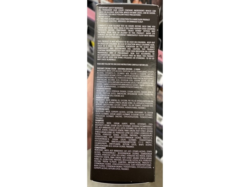 Madison Reed Radiant Permanent Hair Color Kit, 3.5nnn Ravenna Brown