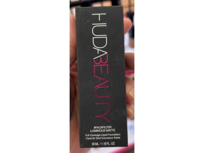 Huda Beauty Fauxfilter Luminous Matte Liquid Foundation, 140G Cashew, 1.18 fl oz/35 mL