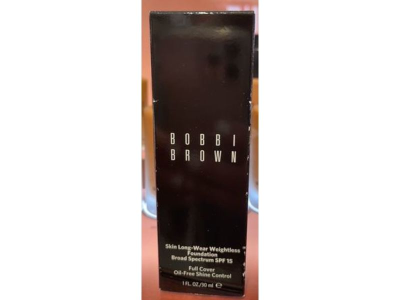 Bobbi Brown Skin Long-Wear Weightless Foundation, SPF 15, Warm Natural (W-056), 1 fl oz/30 mL