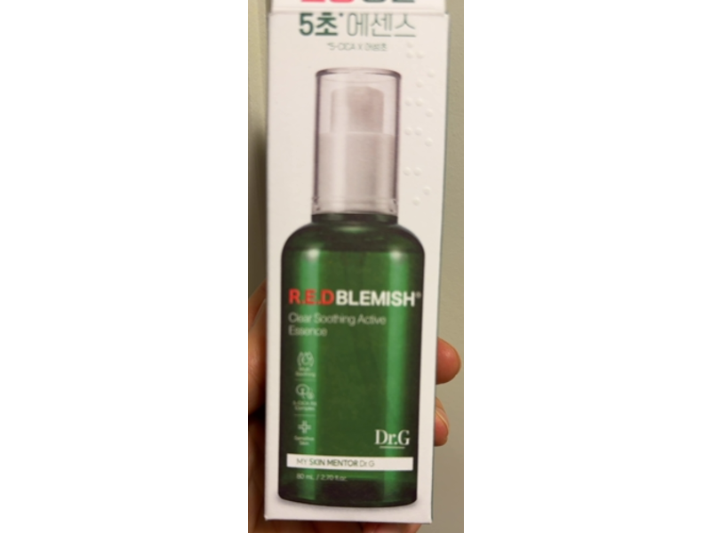Dr.G R.E.D Blemish Clear Soothing Active Essence, 2.70 fl oz/80 mL