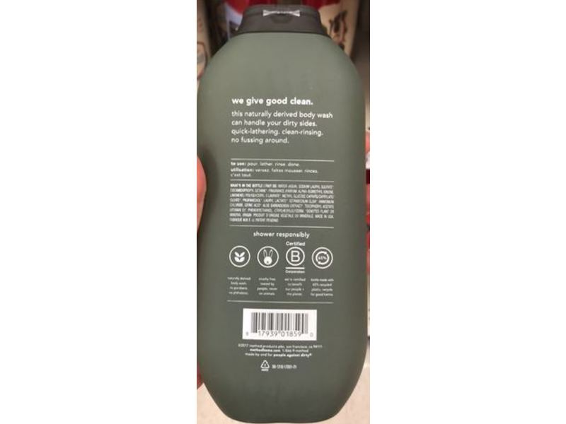 Method Men Body Wash, Juniper Sage, 18 fl oz / 532 mL