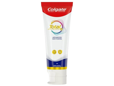 Colgate Total Active Prevention+ Advance Whitening Toothpaste, 6.4 oz/181 g, Pack Of 5