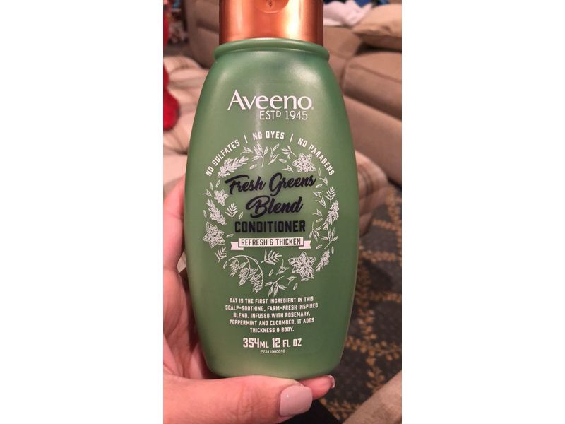 Aveeno Refresh & Thicken Conditioner, Fresh Greens Blend, 12 fl oz/354 mL