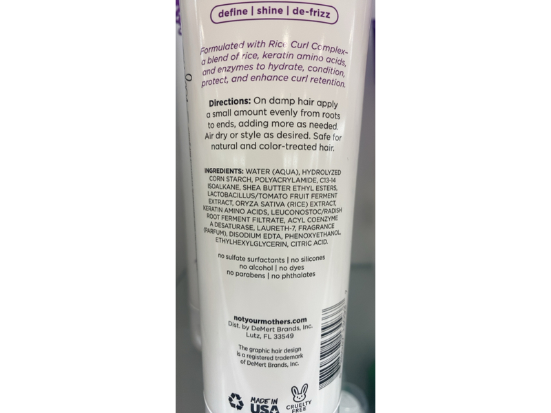 Not Your Mother's Curl Talk Defining Cream, 9.7 fl oz/286 mL
