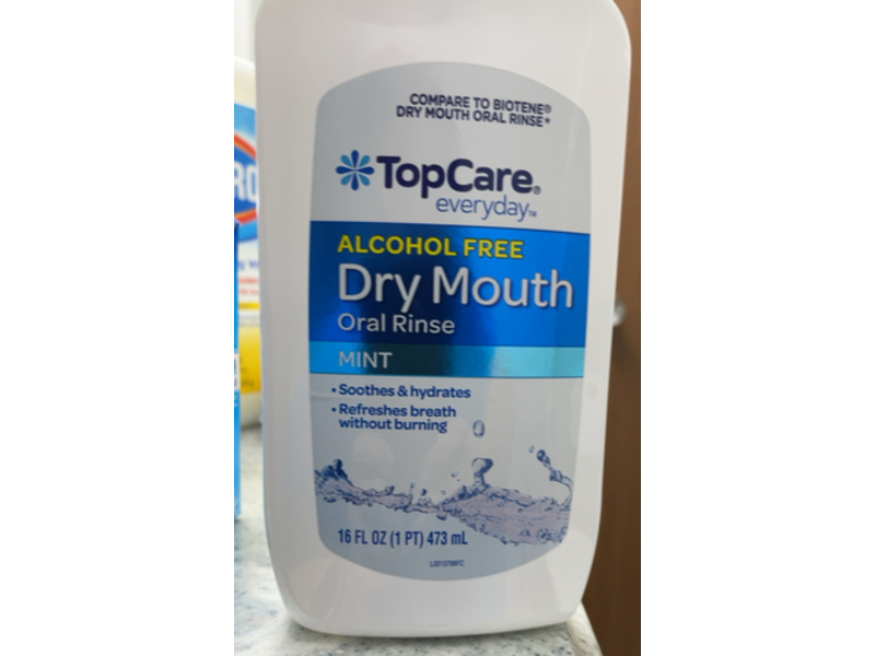TopCare Dry Mouth Oral Rinse, Mint, 16 fl oz/473 mL
