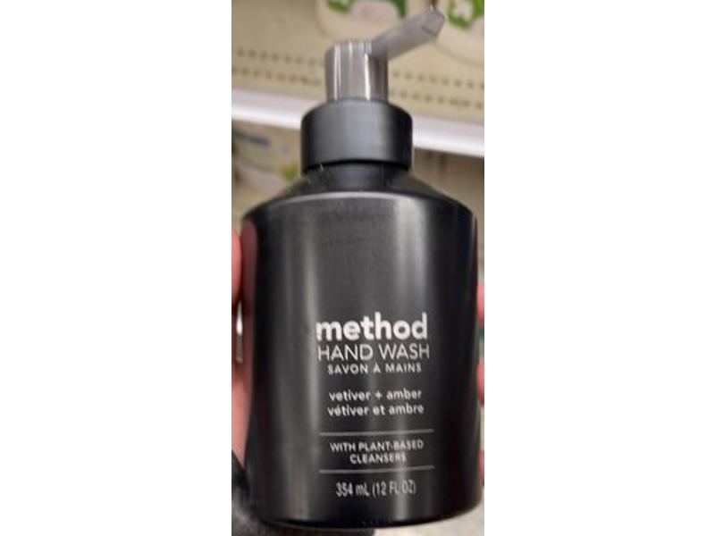 Method Hand Wash, Vetiver + Amber, 12 fl oz/354 mL, Pack Of 3