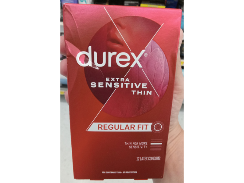 Durex Extra Sensitive Thin Condoms, 12 Count Ingredients and Reviews
