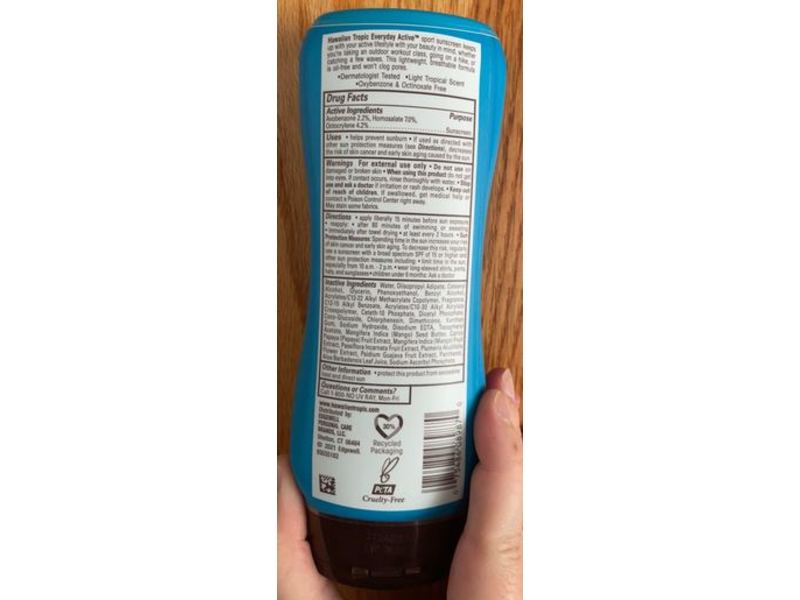 Hawaiian Tropic Everyday Active Lotion, SPF 30, 8 fl oz/236 mL