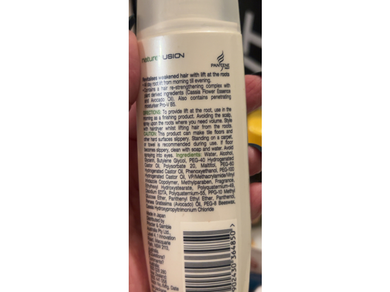 Pantene Pro-V Nature Fusion Root Lift Mist, 80 mL, 3 Pack