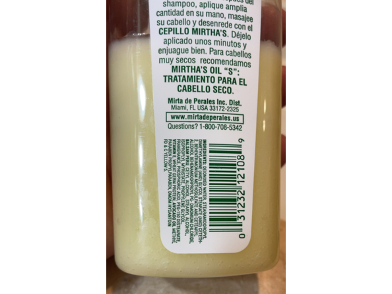 Mirta De Perales Hair Conditioning Balm with Vitamin E & Avocado Oil, 8 oz