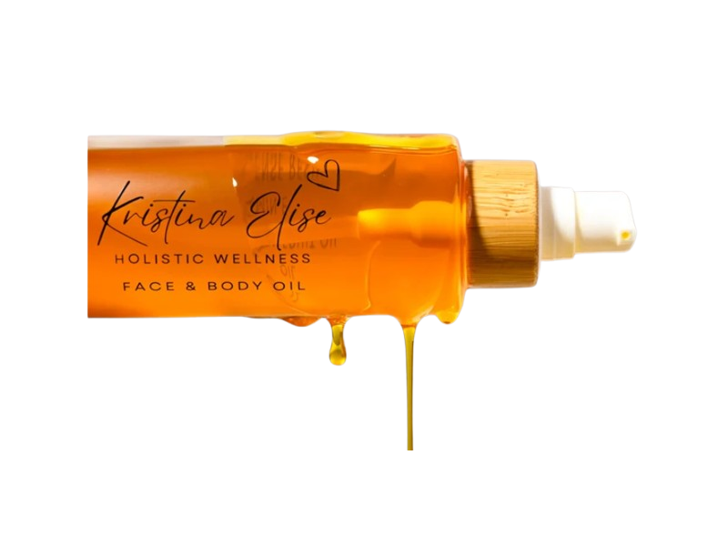 Kristina Elise Organic Body & Face Oil, 3.5 oz