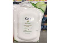 Dove Go Fresh Deodorant Wipes, Cucumber & Green Tea, 25 Count - thumbnail 2