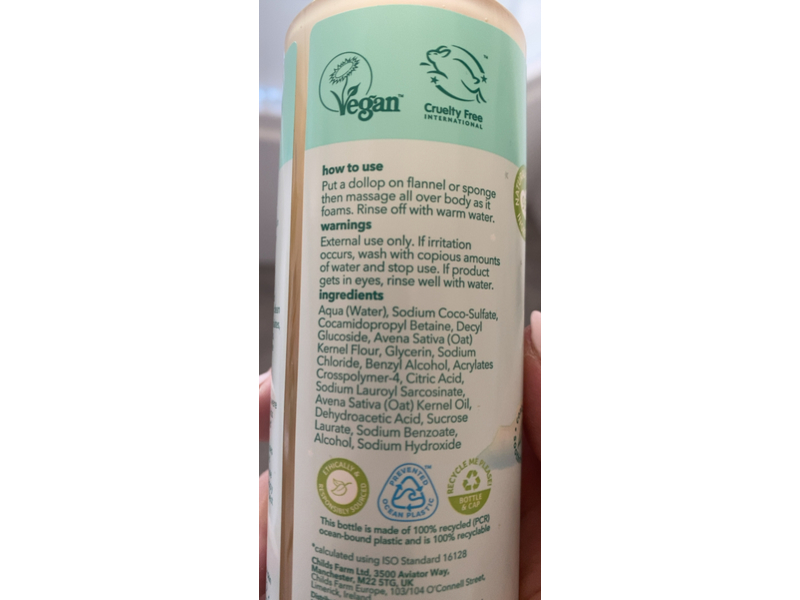 Childs Farm Baby Wash, Oat Derm, 250 mL