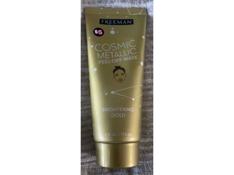Freeman Cosmic Metallic Peel Off Mask, Brightening Gold, 6 fl oz/175 mL