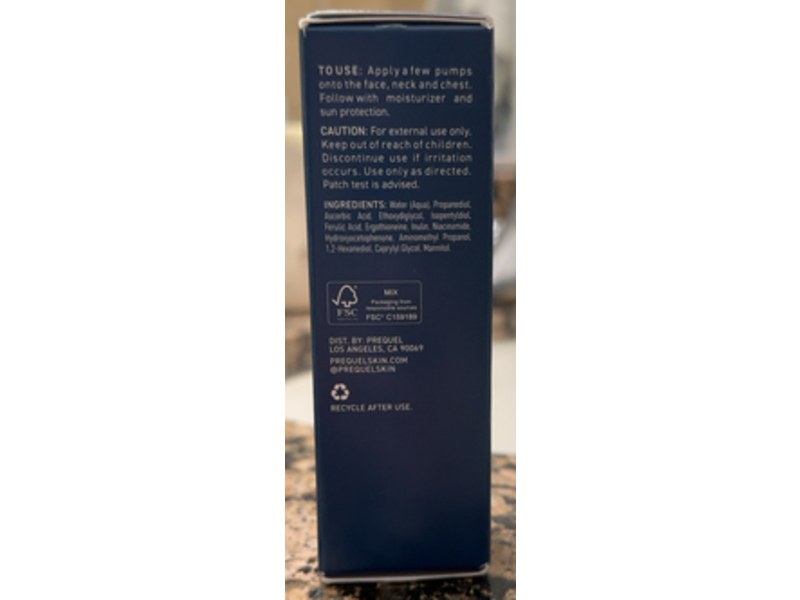 Prequel Lucent C Brightening Serum, Vitamin C, 1 fl oz/30 mL