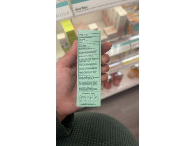 Cocokind Postbiotic Acne Serum, 1.5 % Salicylic Acid, 1 fl oz/30 mL