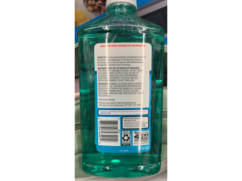 Equate Pre-Brush Dental Rise, Green Mint, 24 fl oz/710 mL