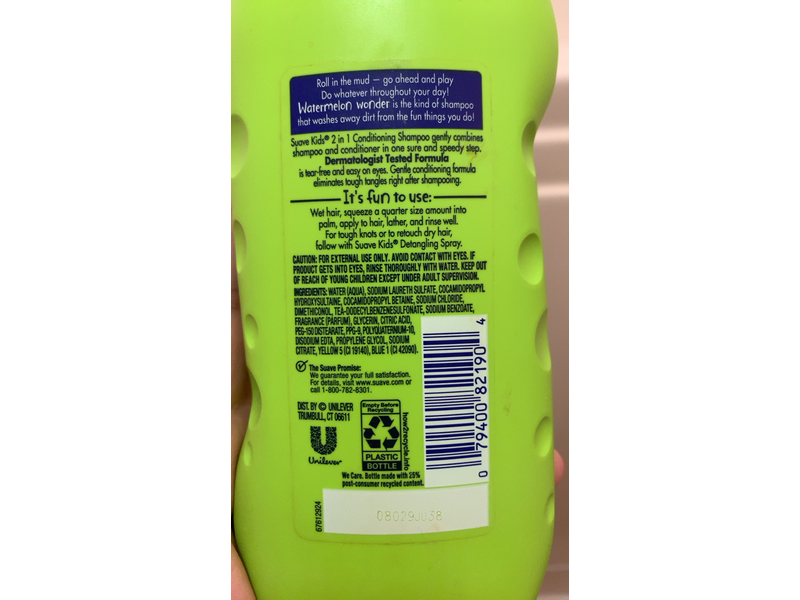 Suave Kids 2 In 1 Shampoo & Conditioner, Wild Watermelon, 12 fl oz/355 mL