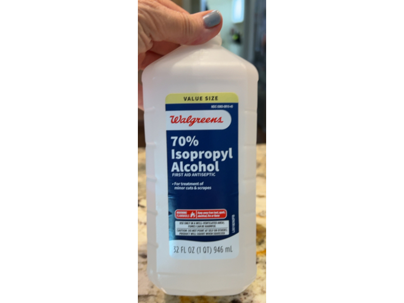 Walgreens First Aid Antiseptic, 70% Isopropyl Alcohol, 32 fl oz/946 mL