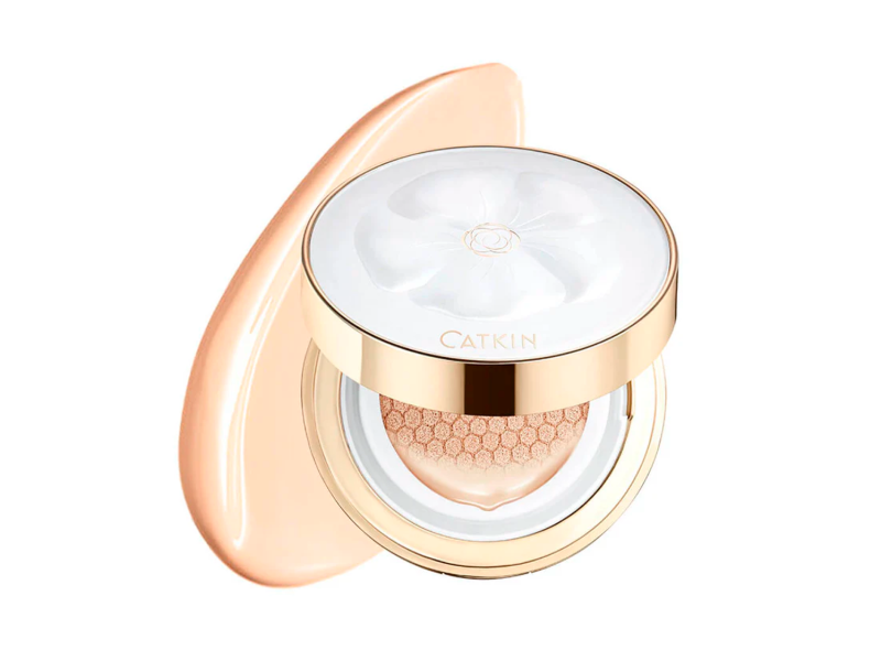 Catkin Glow Flawless BB Cushion Foundation, C02 Ivory, 0.92 oz/ 14 g, Pack Of 2
