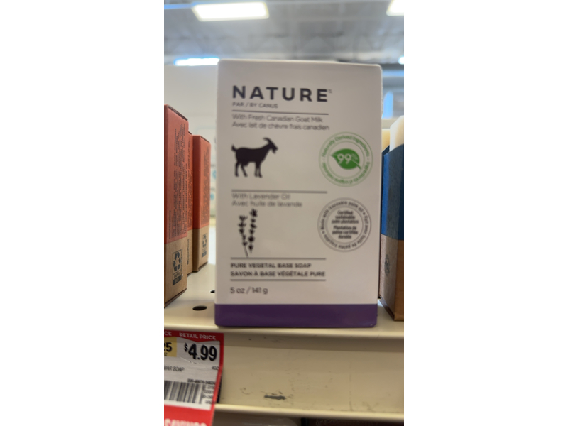 Nature Pure Vegetable Base Soap, Lavender Oil, 5 oz/141 g