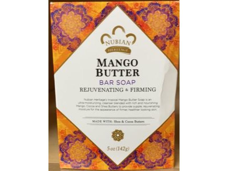 Nubian Heritage Bar Soap, Mango Butter, 5 oz/142 g