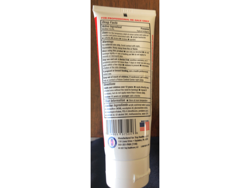 Stopain Clinical Pain Relief Gel, 4 fl oz/118 mL