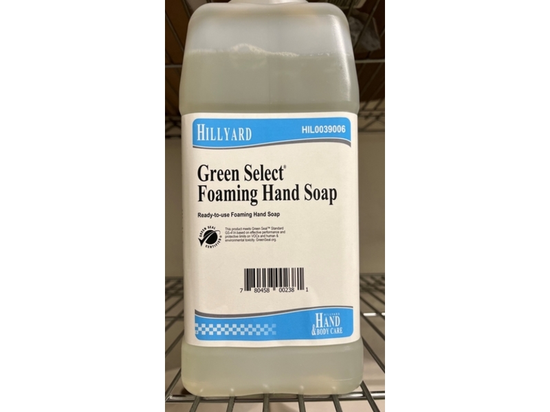 Hillyard Green Select Foaming Hand Soap