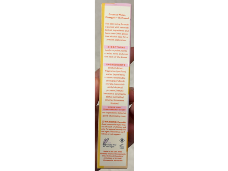 Good Chemistry Eau de Parfum Travel Spray, Coco Blush, 0.33 fl oz/10 mL