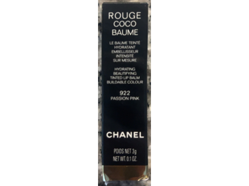 Chanel Rouge Coco Baume Tinted Lip Balm, 922 Passion Pink, 0.1 oz/3 g