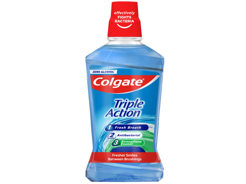 Colgate Triple Action Mouthwash, 500 mL