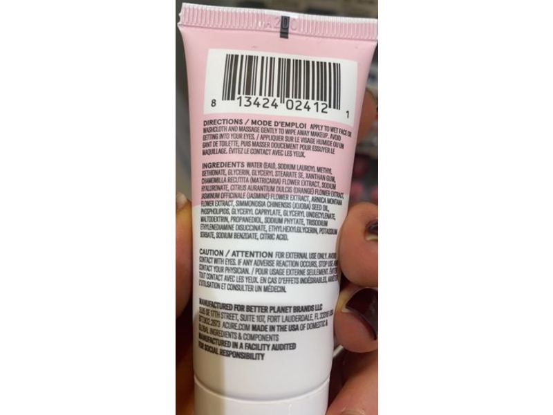 Acure Seriously Soothing Jelly Milk Makeup Remover, 1 fl oz/30 mL