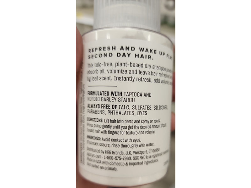 SGX NYC Dry Touch Shampoo Powder, Volumizing, 2 oz/56 g