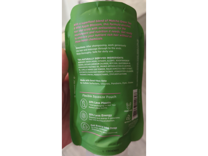 Not Your Mother's Conditioner, Matcha Green Tea & Wild Apple Blossom, 13 fl oz/385 mL