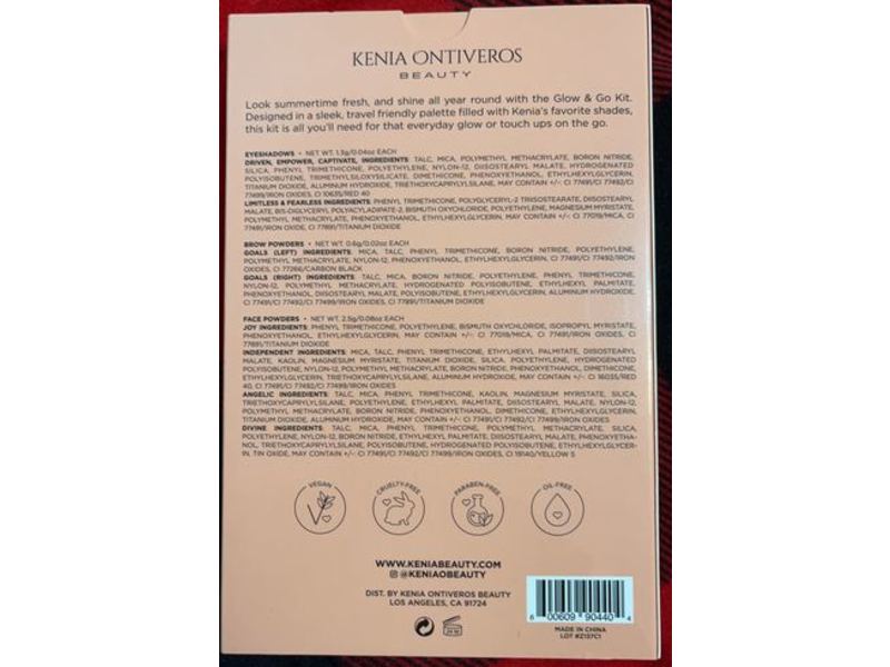 Kenia Ontiveros Beauty Glow And Go Highlighter Kit