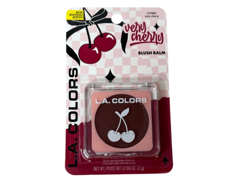 L.A. Colors Blush Balm, Very Cherry, 0.106 oz/3 g