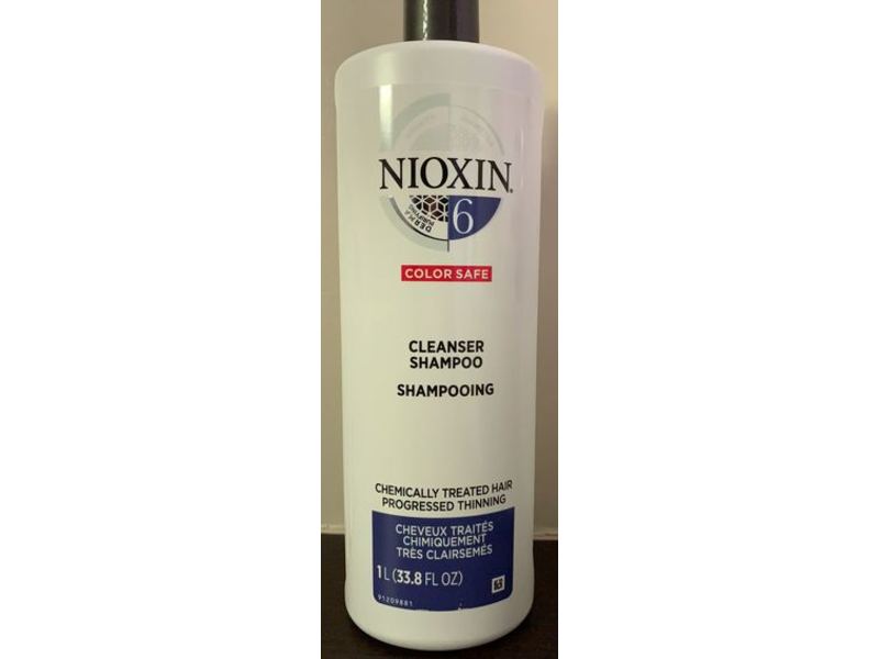 Nioxin 6 Cleanser Shampoo, Color Safe, 33.8 fl oz/1 L