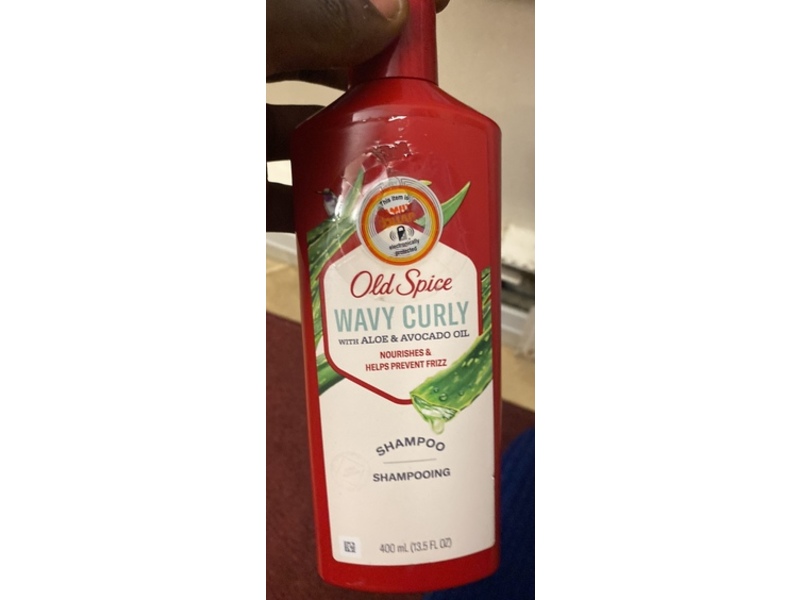 Old Spice Wavy Curly Shampoo, Aloe & Avocado Oil, 13.5 fl oz/400 mL