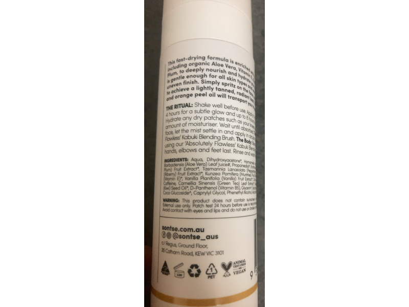 Sontse Sun Lit Face & Body Tan Mist, 4.05 fl oz/120 mL