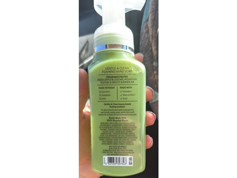 Bath & Body Works Gentle & Clean Foaming Hand Soap, Summer Adventures, 8.75 fl oz/259 mL