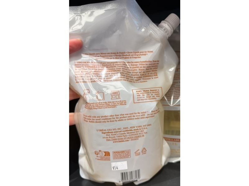 Kiehl's Since 1851 Liquid Hand Soap, Grapefruit, 33.8 fl oz/1 L