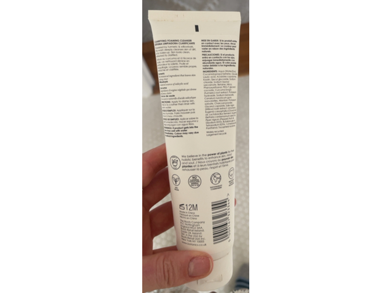 Botanics Clarifying Foaming Cleanser, Turmeric & Willow Bark, 5 fl oz/150 mL