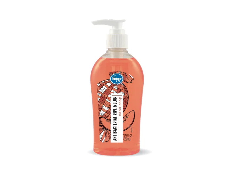 Kroger Antibacterial Hand Soap, Ripe Melon, 11.25 fl oz/332 mL