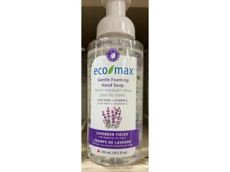 Eco Max Gentle Foaming Hand Soap, Lavender Fields, 10.5 fl oz/310 mL