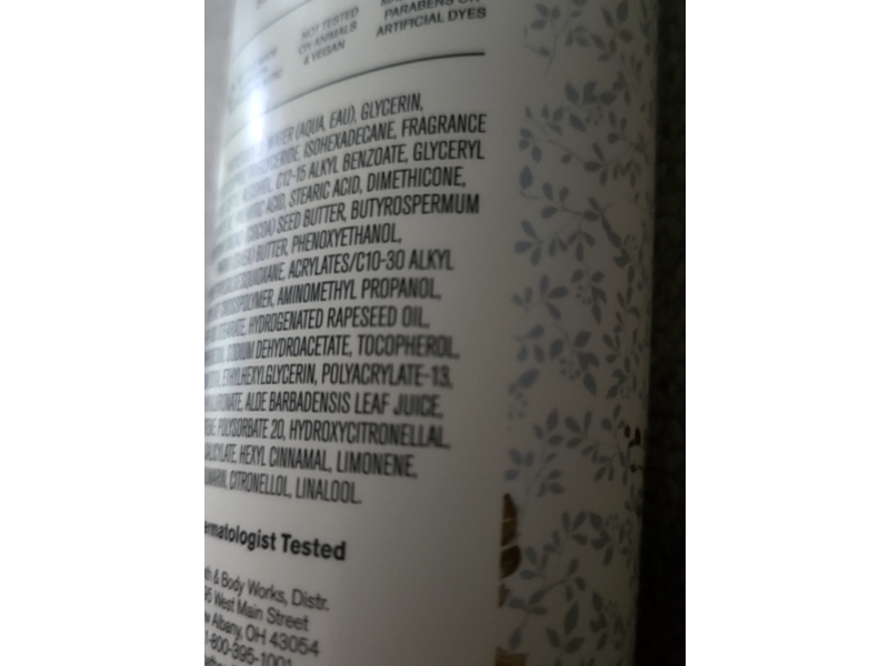 Bath & Body Works Dressed In White Body Cream, Shea Butter+Hyaluronic Acid, 8 oz/226 g