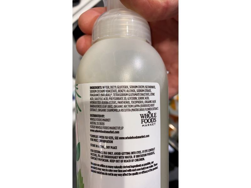 365 Whole Foods Market Foaming Hand Soap, Mint Garden, 12 fl oz/355 mL